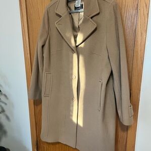 L.L. Bean Women's Tan Wool Coat